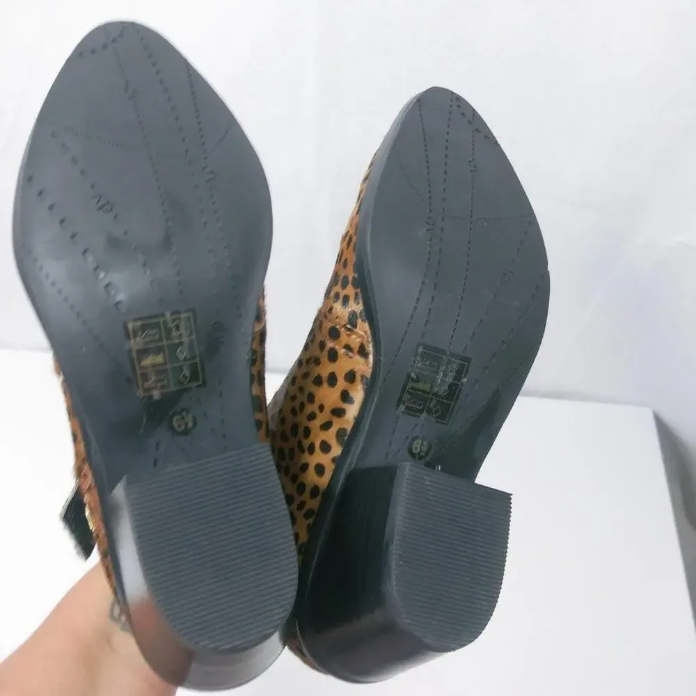 DV by Dolce Vita Ponyhair Leopard Print Boots Size 6.5
